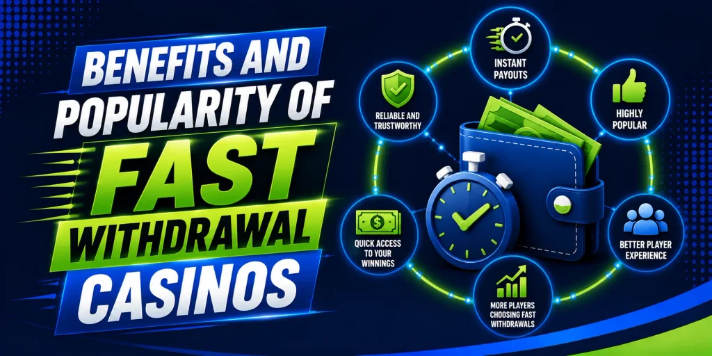 Benefits And Popularity Of Fast Withdrawal Casinos