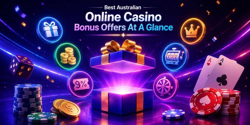 Best Australian Online Casino Bonus Offers At A Glance