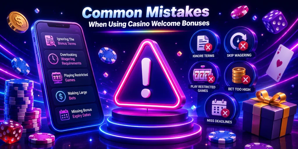 Common Mistakes When Using Casino Welcome Bonuses