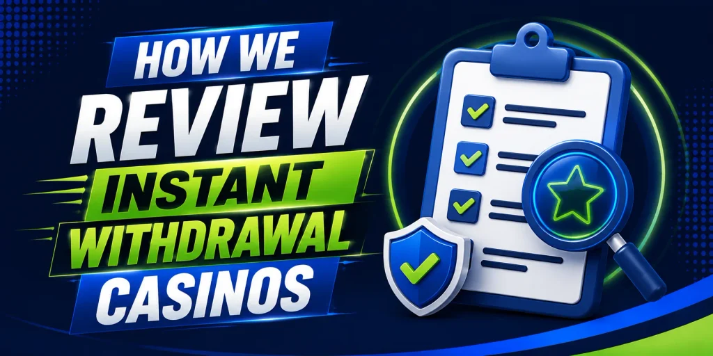 How We Review Instant Withdrawal Casinos