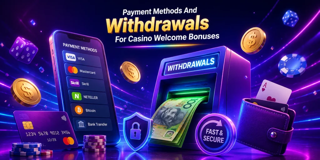 Payment Methods And Withdrawals For Casino Welcome Bonuses