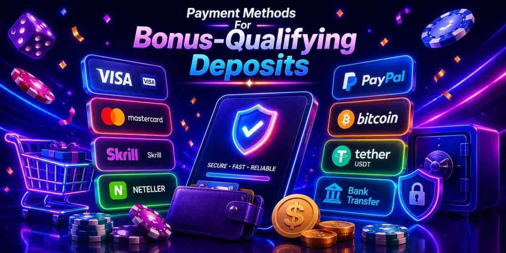 Payment Methods For Bonus-Qualifying Deposits