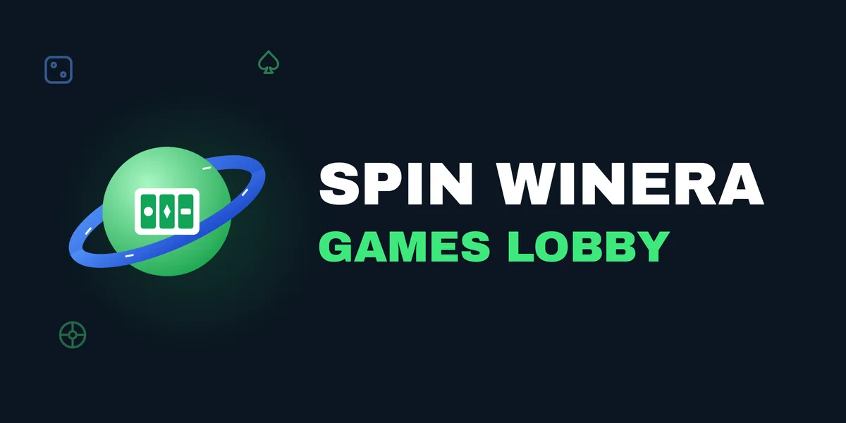 SpinWinera games lobby with slots and live casino tables
